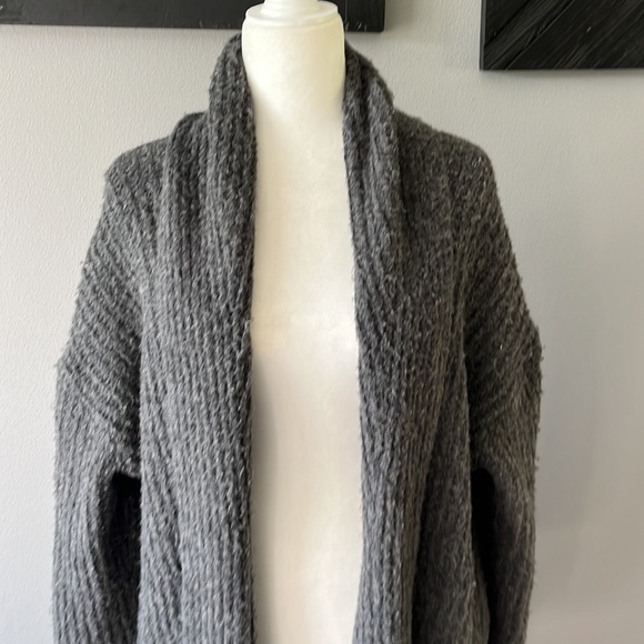 J.Crew Open Front Wool Blend Cardigan Gray - Picture 2 of 10
